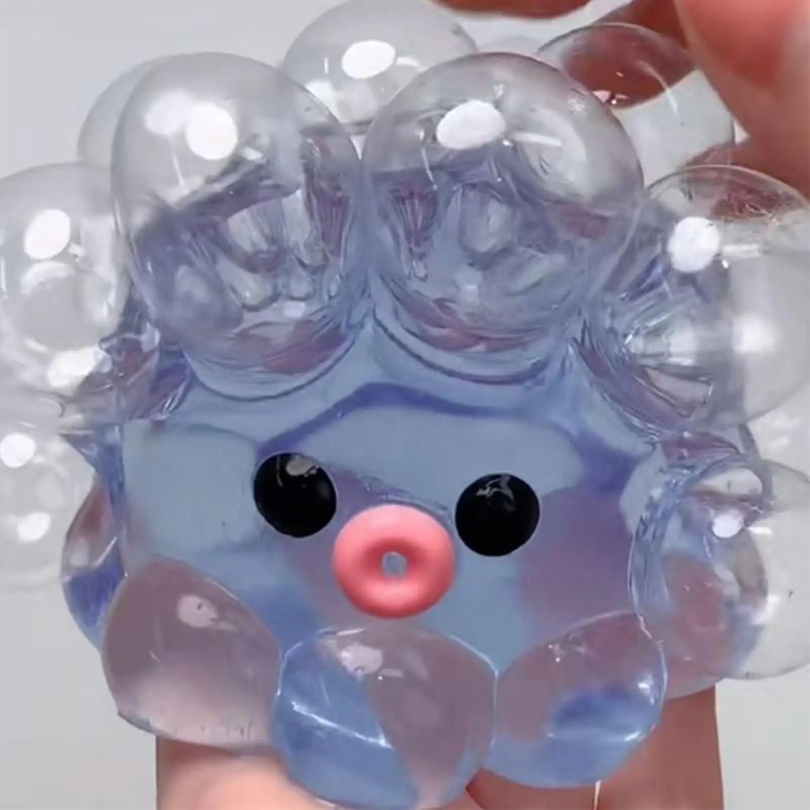 Squish y Bubble Pop Fidget Toy, Rubber A SMR Squeeze Sensory Ball & Octopus Popper, Anti-Anxiety Toy For Fun Party Adults Kids