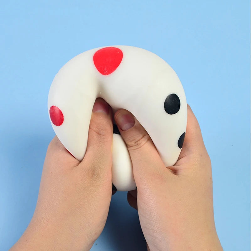 2.56" Squishies Dice Kawaii Soft Slow Rising Large 6-Sided Dice with Dots Stress Relief Kids Toys Collection Decorative Props