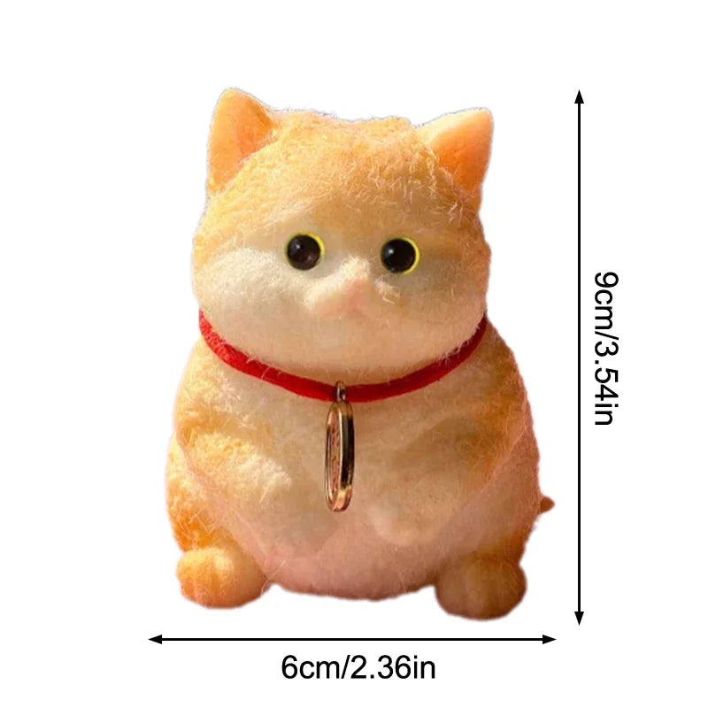 Fuzzy Squishies Big Cat Taba Squishy Silicone Big Plush Cat Handmade Kitten Squeeze Toy Mochi Toy Hand Relax Antistress Gift