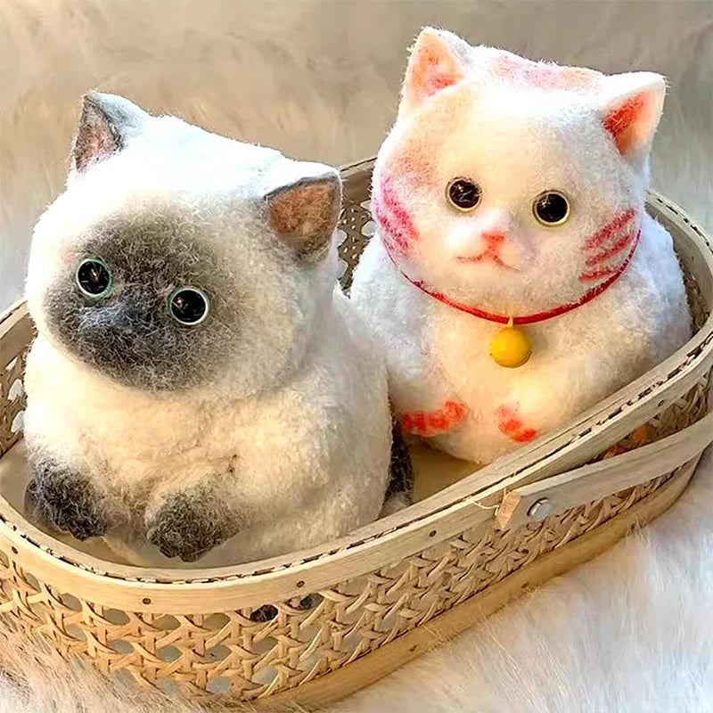 Fuzzy Squishies Big Cat Taba Squishy Silicone Big Plush Cat Handmade Kitten Squeeze Toy Mochi Toy Hand Relax Antistress Gift