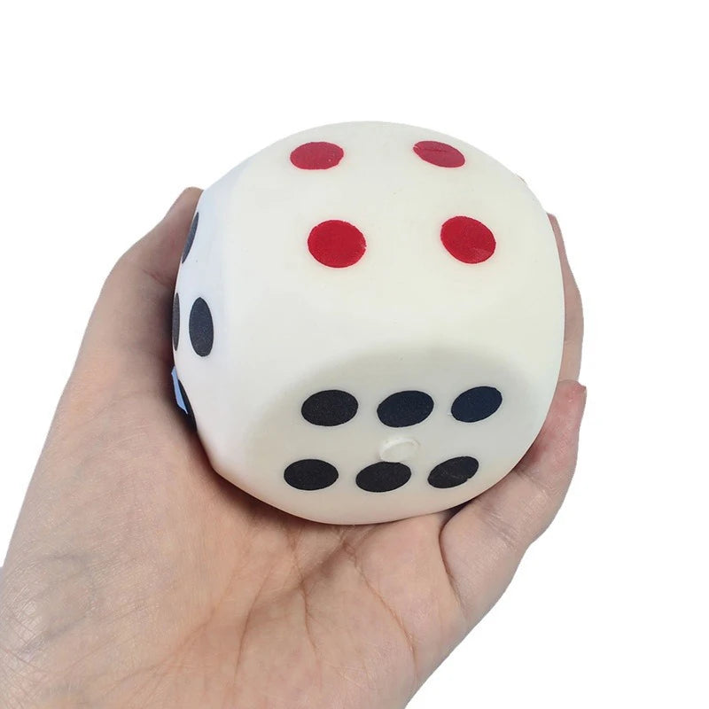 2.56" Squishies Dice Kawaii Soft Slow Rising Large 6-Sided Dice with Dots Stress Relief Kids Toys Collection Decorative Props