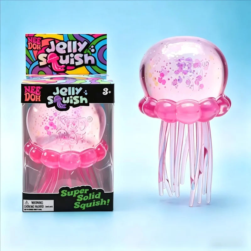 Squishies Nee Doh Jellyfish  Squish Toy Fidget Toy, Water Sensory Soft Jelly Squeeze Stress Relief Fidget Toy
