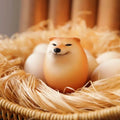 Fun Shibako Dog Egg Squishy Fidget Realistic Shape Shiba Inu Stress Relief PU Slow Rebound Desk Decor Gift