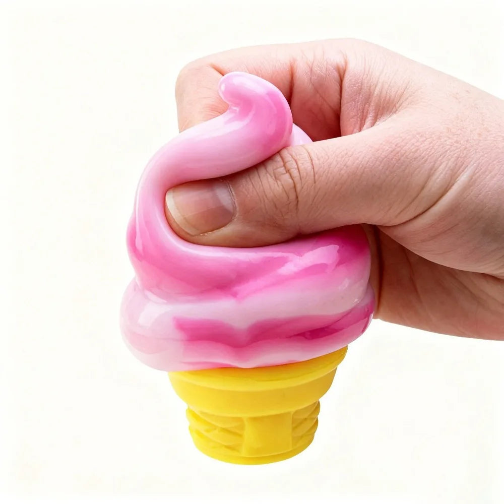 New Squishy Ice-Cream Sensory Toy Adult Stress Relieving Squeeze Toy Relieving Puzzle Solving Venting Children Souvenir Gift