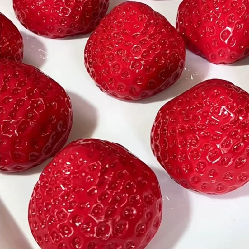 Big Strawberry Squeeze Taba Squishy Toy Kawaii Red Pink Squishies Fidget Toy Fruits Vegetables Soft Girl Birthday Gift Toy