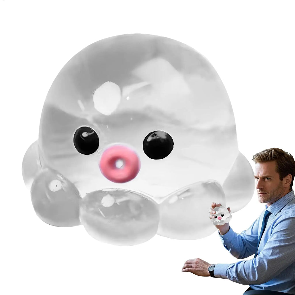 Squish y Bubble Pop Fidget Toy, Rubber A SMR Squeeze Sensory Ball & Octopus Popper, Anti-Anxiety Toy For Fun Party Adults Kids