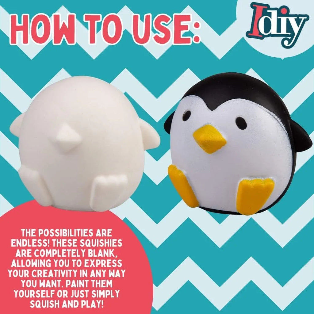 DIY Blank White Squishy Toys for Painting,Slow Rise Antistress Anxiety Anti Stress Relief Toys For Kids Children ADHD Autism