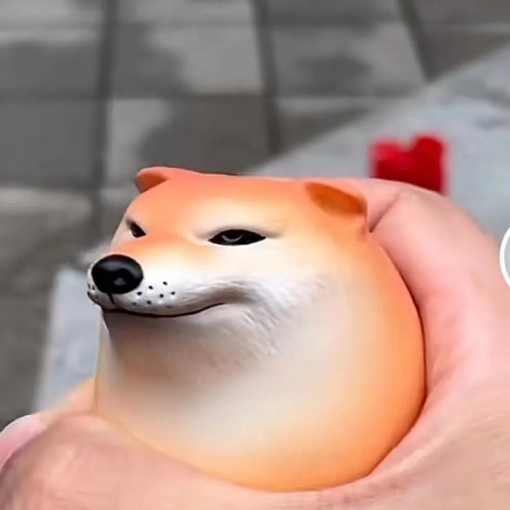Fun Shibako Dog Egg Squishy Fidget Realistic Shape Shiba Inu Stress Relief PU Slow Rebound Desk Decor Gift