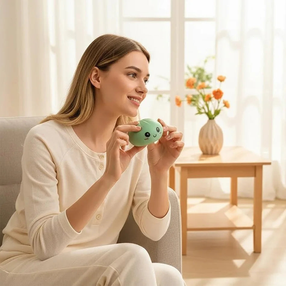 Colorful dumpling squishies- Fidget Sensory Toys Simulation Food Squishies with Steamer Squeeze Dough Ball for Anxiety Relief