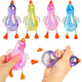 Stretchy Duck Squeeze Toys Stress Relief Crystal Mud Home Decor Party Favors, Squishies Sensory Fidget Toys for Adults and Kids