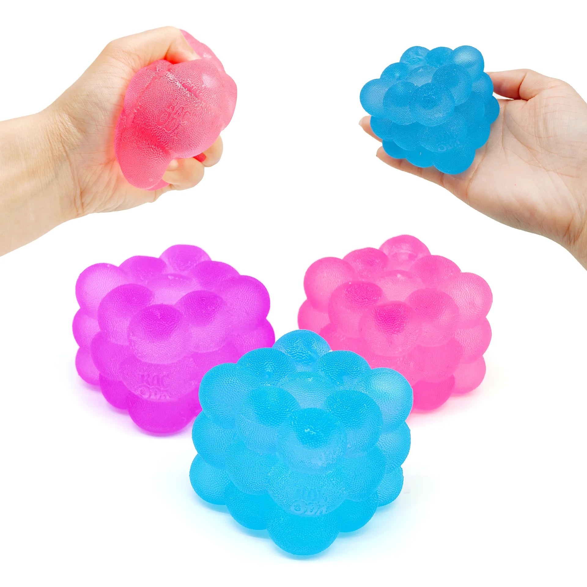 Colorful Cube Squishes Stress Balls Fidget Sensory Toys Simulation Ice Cream Squishies Bear Maltose Squeeze Dough Ball Gifts