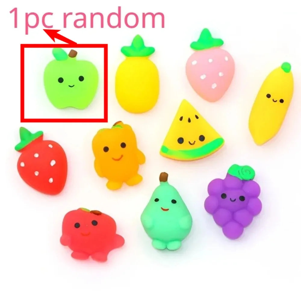 1-24pcs Mochi Squishy Toys Set for Kids Mini Squishies Fruit Squeeze Pack Cute Stress Relief Anxiety Birthday Gift Adults Kids