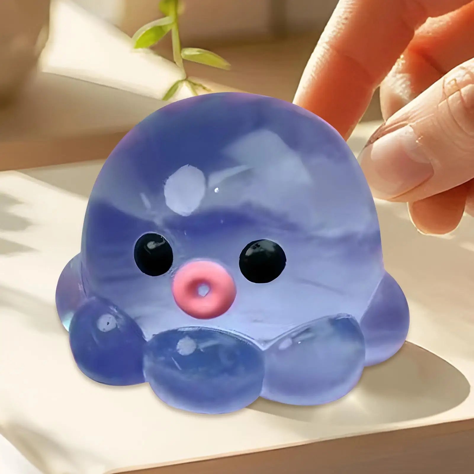 Squish y Bubble Pop Fidget Toy, Rubber A SMR Squeeze Sensory Ball & Octopus Popper, Anti-Anxiety Toy For Fun Party Adults Kids