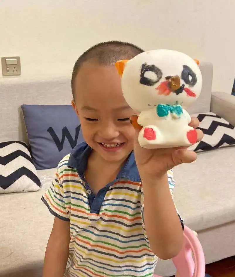 DIY Blank White Squishy Toys for Painting,Slow Rise Antistress Anxiety Anti Stress Relief Toys For Kids Children ADHD Autism