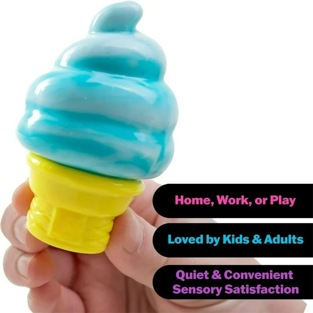 New Squishy Ice-Cream Sensory Toy Adult Stress Relieving Squeeze Toy Relieving Puzzle Solving Venting Children Souvenir Gift