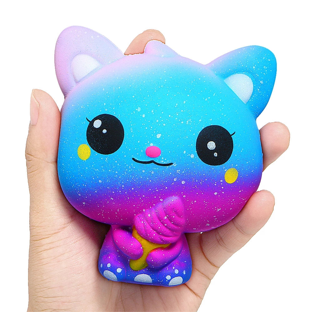 Squishies Fidget Toy Cartoon Ice Cream Popcorn PU Squishy Slow Rising Cream Scented Anti Stress Kawaii Kids Squishies Toys Gift