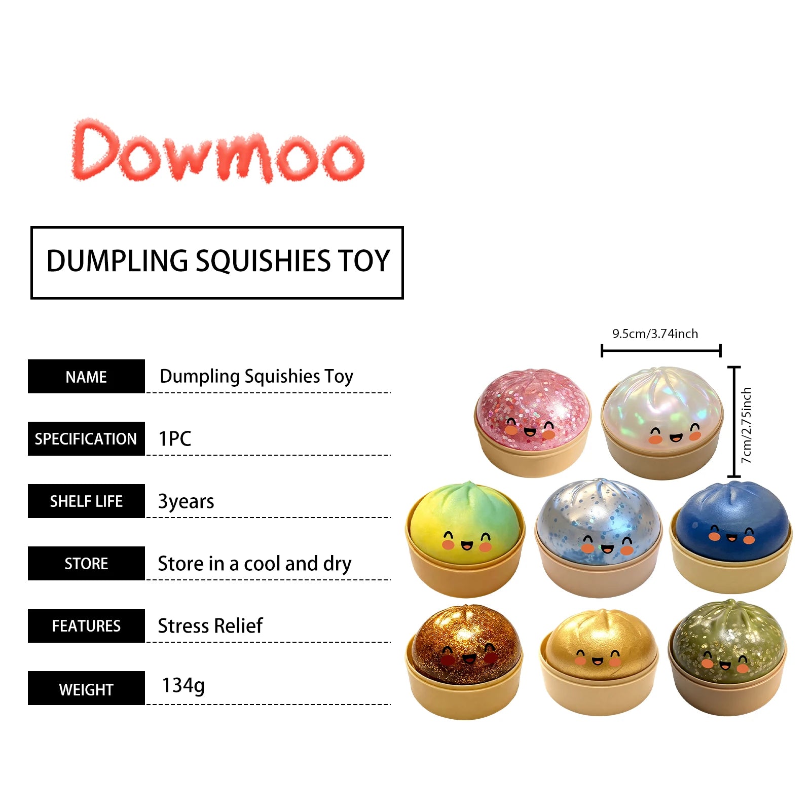 Dumpling Squishies Toy Adorable Playful Design Release Pressure Relieve Anxiety Enhance Happiness Decompression Toys Ornaments﻿
