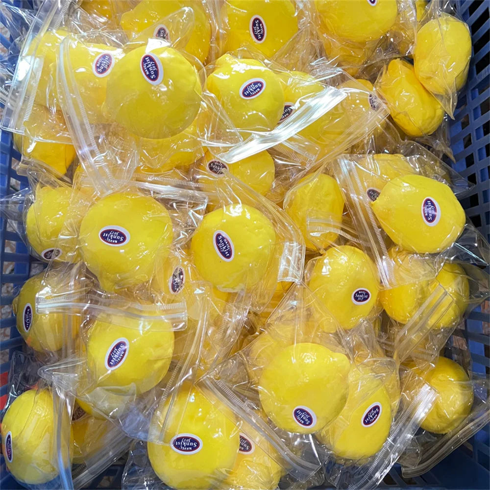 Peeled Orange Squishies Stress Relief Simulation Fruit Squeeze Toys Slow Rising Cute Birthday Gift Novelty Toy for Kids Adults