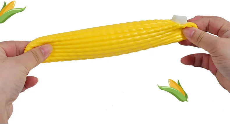 Squishy Simulated Corn Stress Ball - Squeeze Toy for Anxiety Relief, Fidget Sensory Toy for Kids & Adults,  Squishies Gag Gift