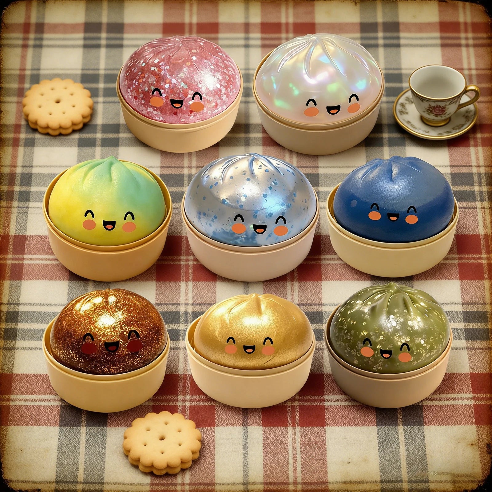 Dumpling Squishies Toy Adorable Playful Design Release Pressure Relieve Anxiety Enhance Happiness Decompression Toys Ornaments﻿