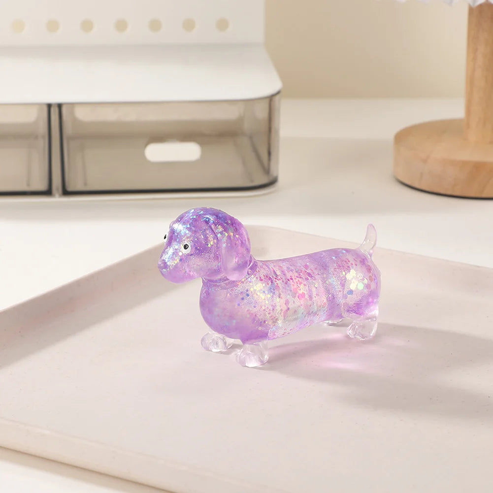 Dachshund Squishies Stretch Squeeze Sensory Toy Cute Dog Shape Soft Slowing Rebound Anxiety Relief Squeeze Toy