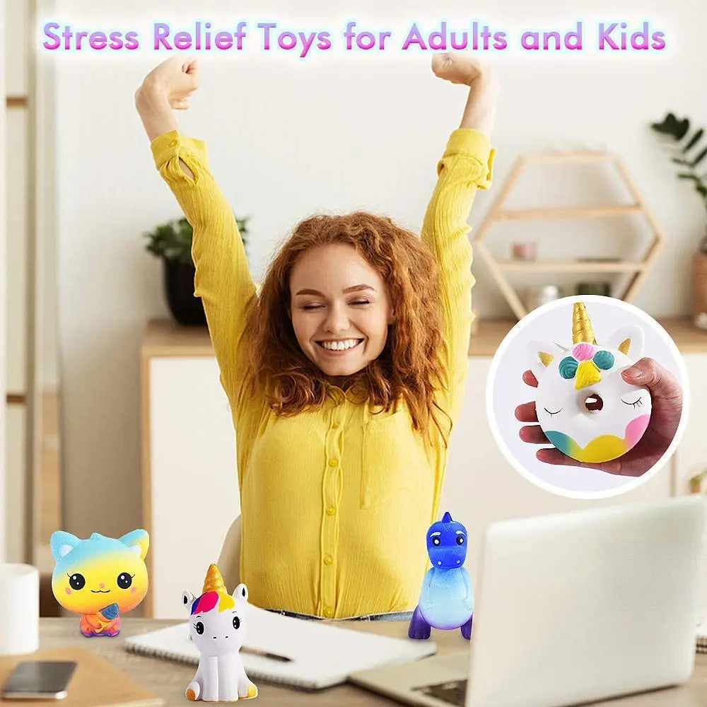 Squishy Cartoon Chocolate Biscuit Series PU Squishies Slow Rising Cream Scented Fidget Anti-Stress Kids Toy Children's  Gift