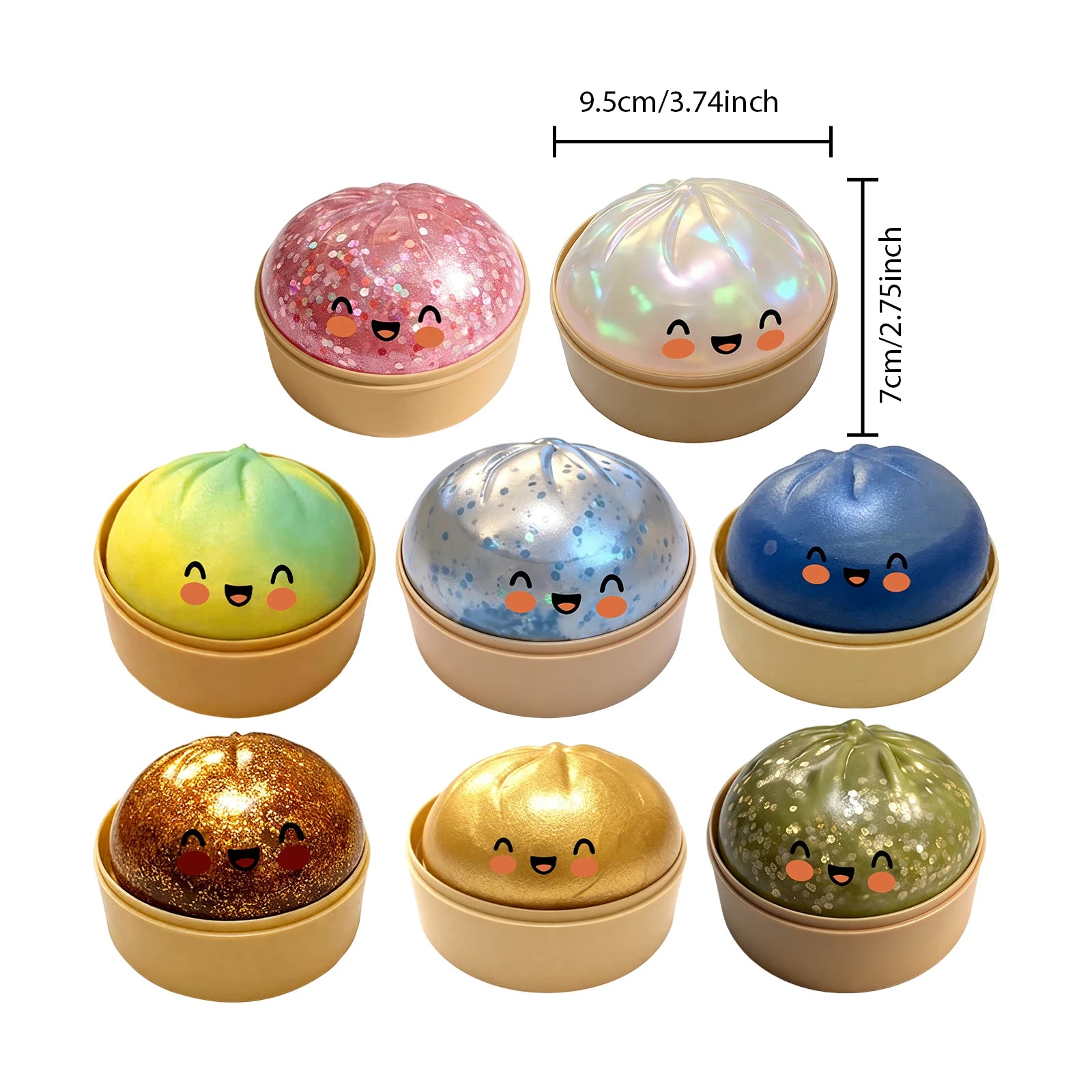 Dumpling Squishies Toy Adorable Playful Design Release Pressure Relieve Anxiety Enhance Happiness Decompression Toys Ornaments﻿