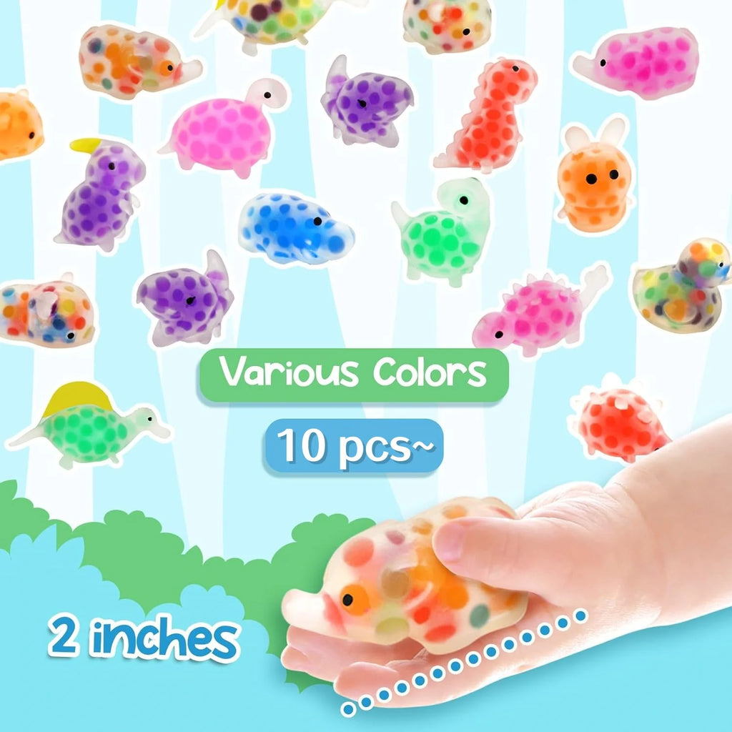 Mini Animal Squishies - Small Fidget Stress Balls Bulk Pack for Party Favors, Classroom Prizes & Sensory Play