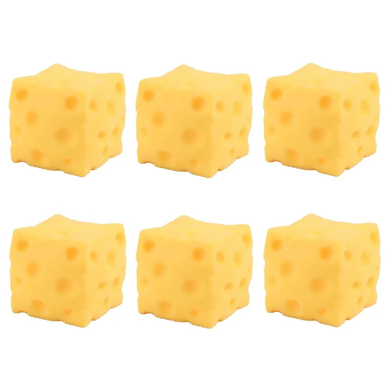 Squishy Square Cheese Squeeze Toys Slow Rebound Push Stress Relief Sensory Toy Soft Butter Cheese Fidget Toy Christmas Present