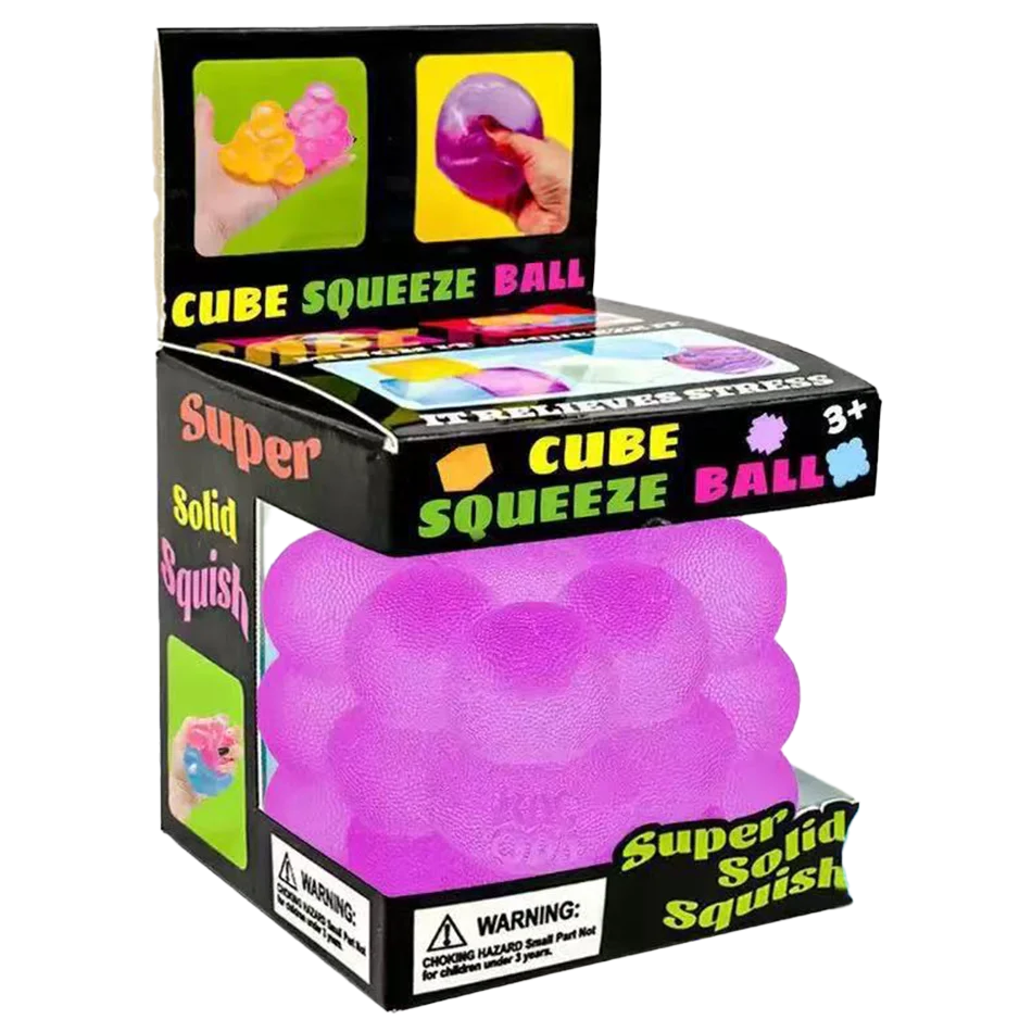 Colorful Cube Squishes Stress Balls Fidget Sensory Toys Simulation Ice Cream Squishies Bear Maltose Squeeze Dough Ball Gifts
