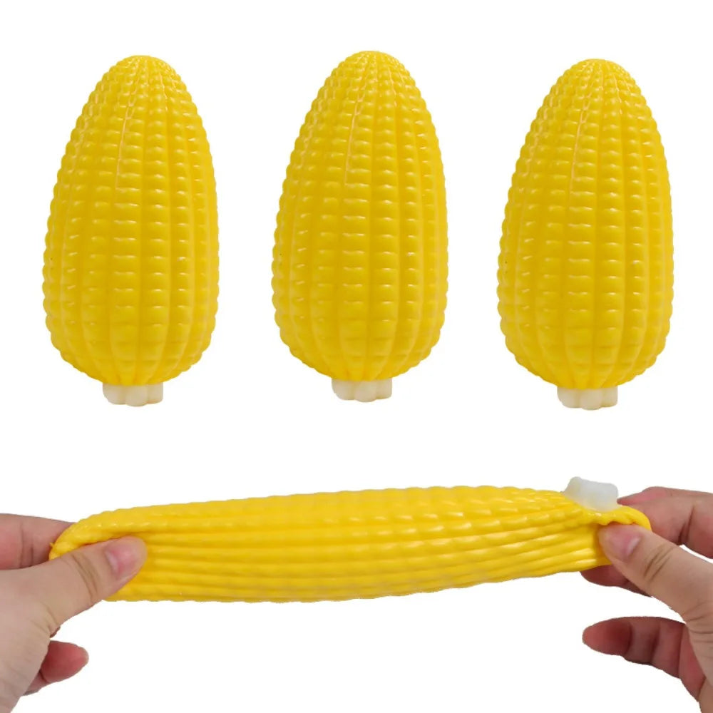 Squishy Simulated Corn Stress Ball - Squeeze Toy for Anxiety Relief, Fidget Sensory Toy for Kids & Adults,  Squishies Gag Gift