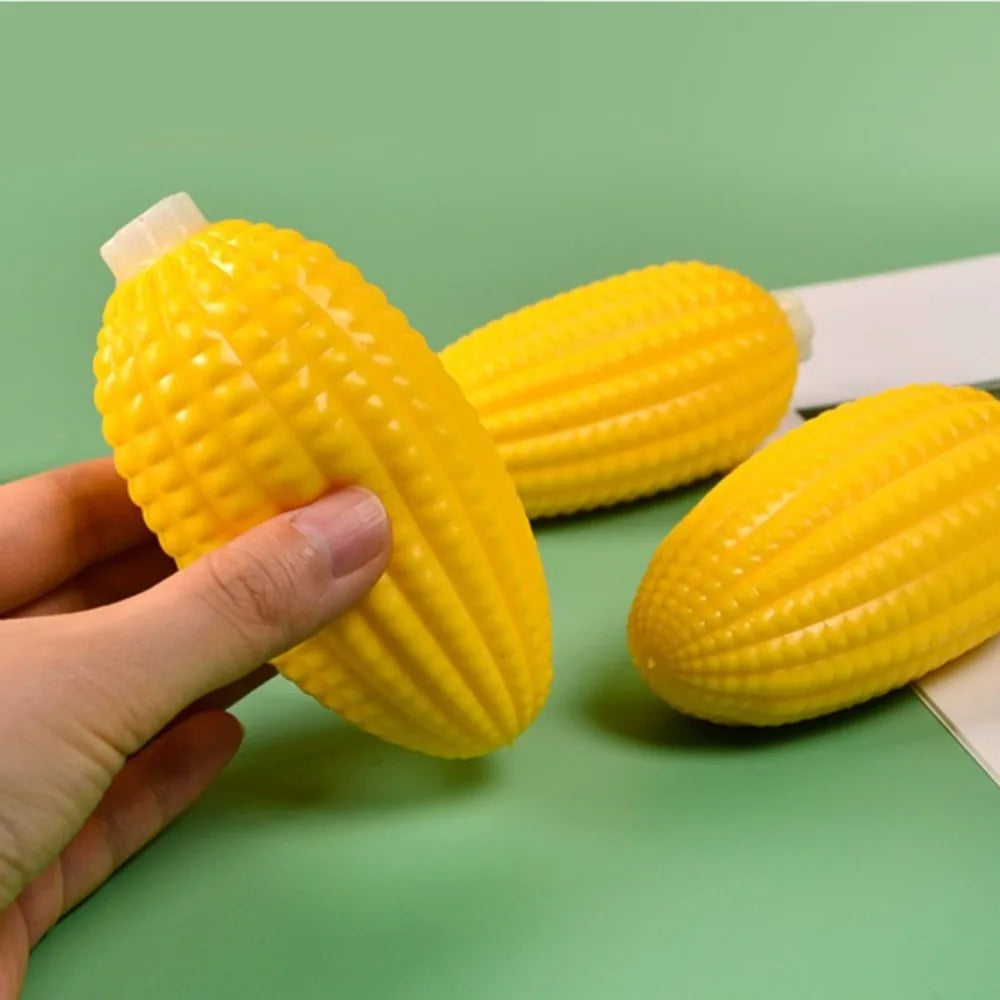 Squishy Simulated Corn Stress Ball - Squeeze Toy for Anxiety Relief, Fidget Sensory Toy for Kids & Adults,  Squishies Gag Gift