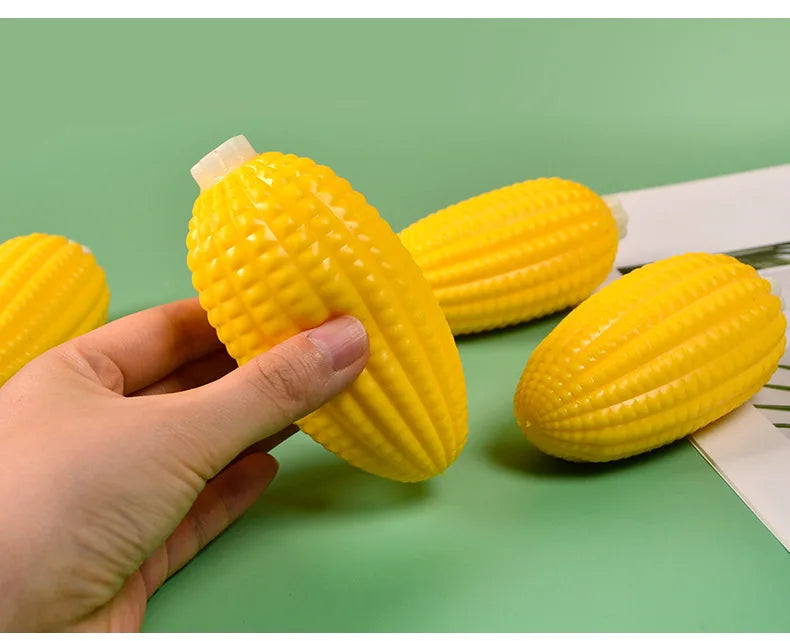 Squishy Simulated Corn Stress Ball - Squeeze Toy for Anxiety Relief, Fidget Sensory Toy for Kids & Adults,  Squishies Gag Gift
