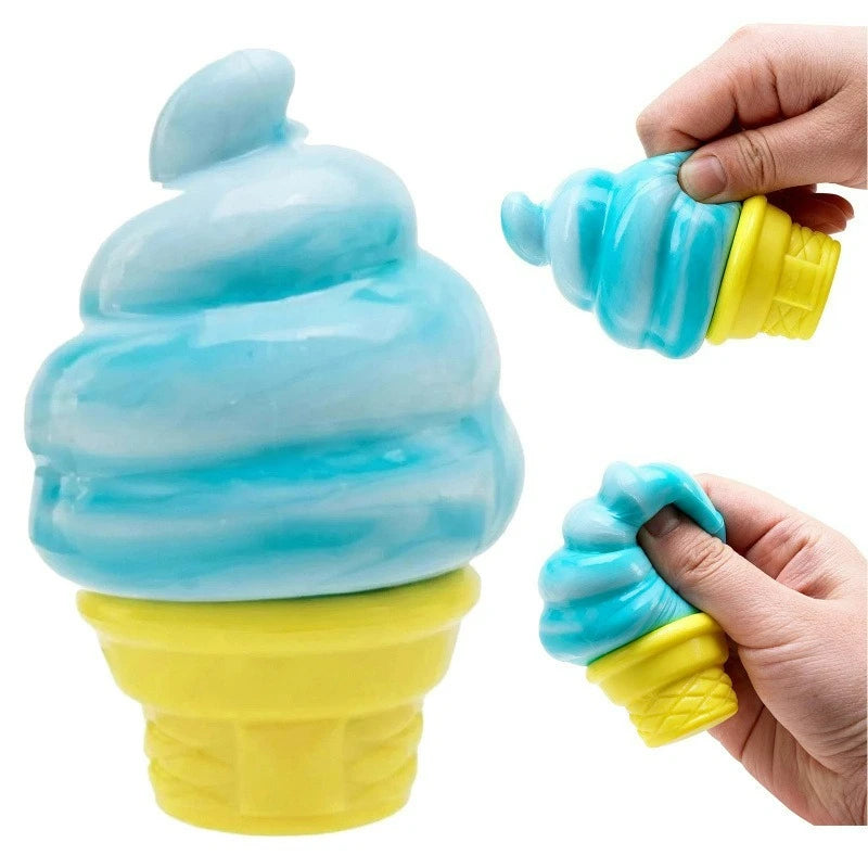 New Squishy Ice-Cream Sensory Toy Adult Stress Relieving Squeeze Toy Relieving Puzzle Solving Venting Children Souvenir Gift