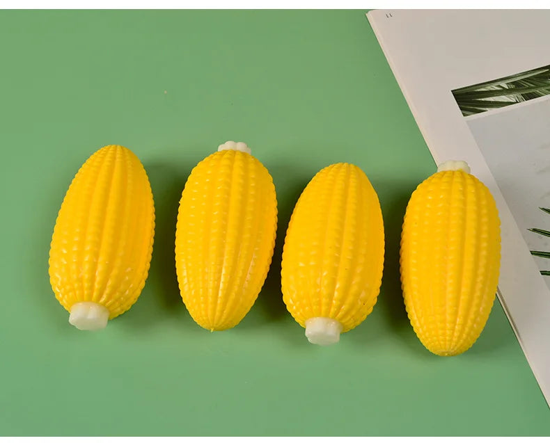 Squishy Simulated Corn Stress Ball - Squeeze Toy for Anxiety Relief, Fidget Sensory Toy for Kids & Adults,  Squishies Gag Gift