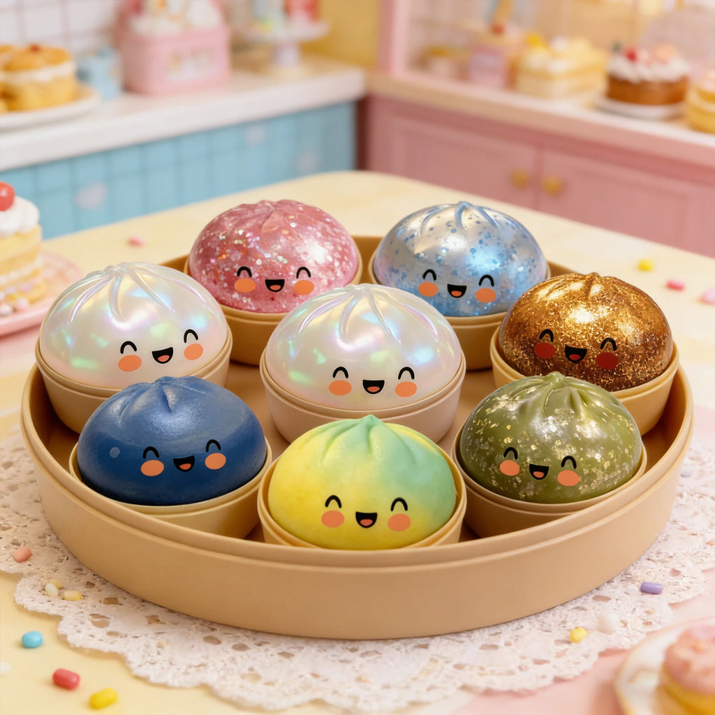 Dumpling Squishies Toy Adorable Playful Design Release Pressure Relieve Anxiety Enhance Happiness Decompression Toys Ornaments﻿