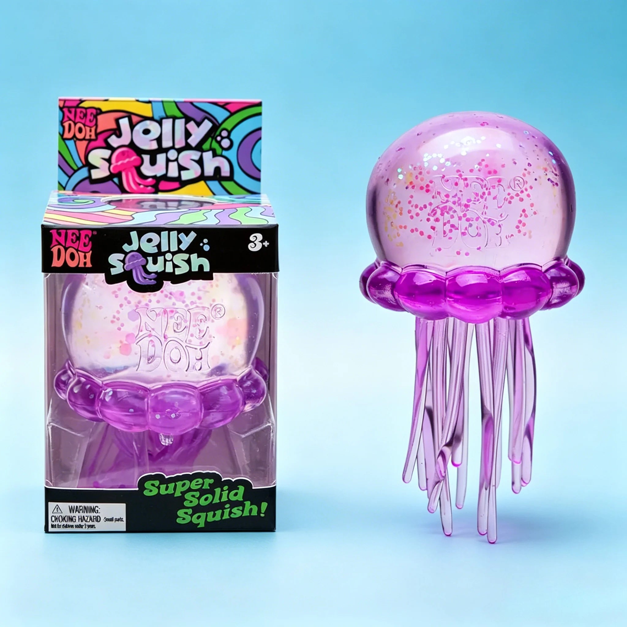 Squishies Nee Doh Jellyfish  Squish Toy Fidget Toy, Water Sensory Soft Jelly Squeeze Stress Relief Fidget Toy