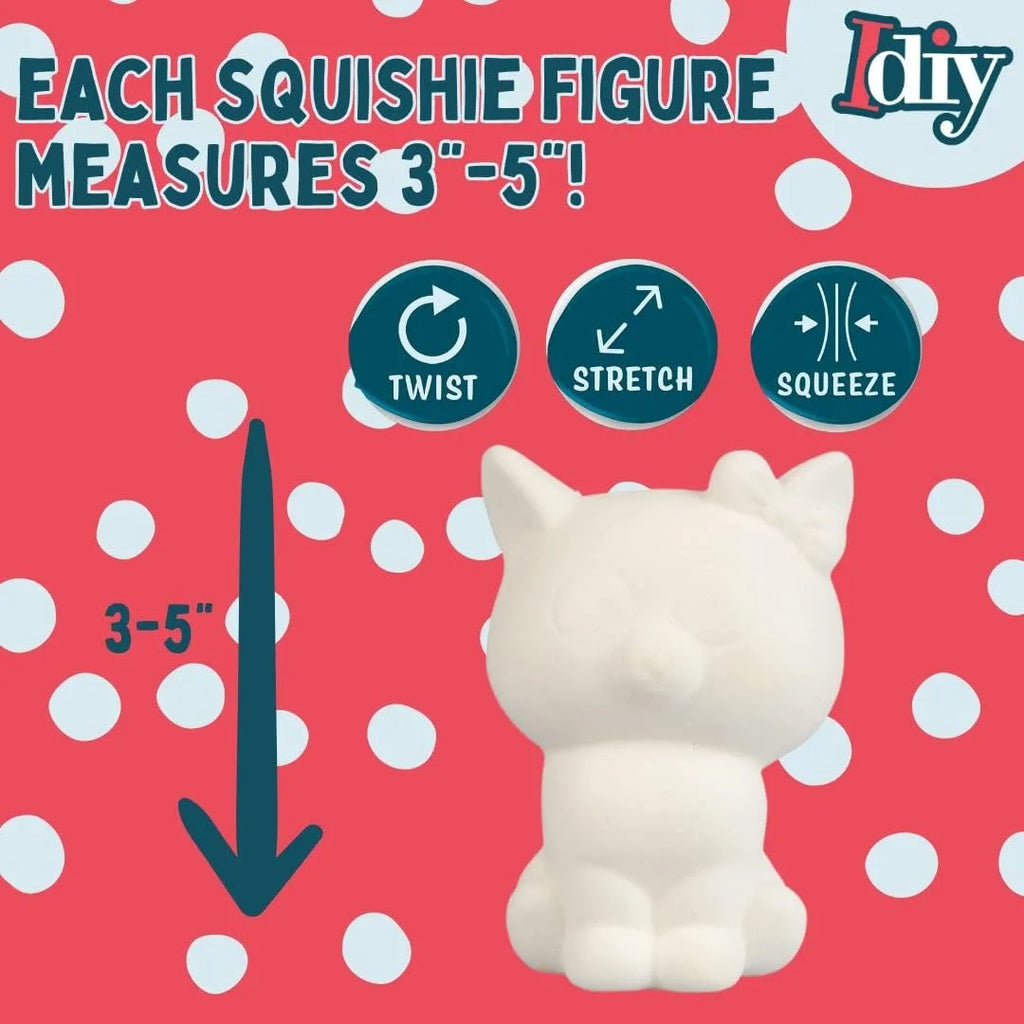 DIY Blank White Squishy Toys for Painting,Slow Rise Antistress Anxiety Anti Stress Relief Toys For Kids Children ADHD Autism